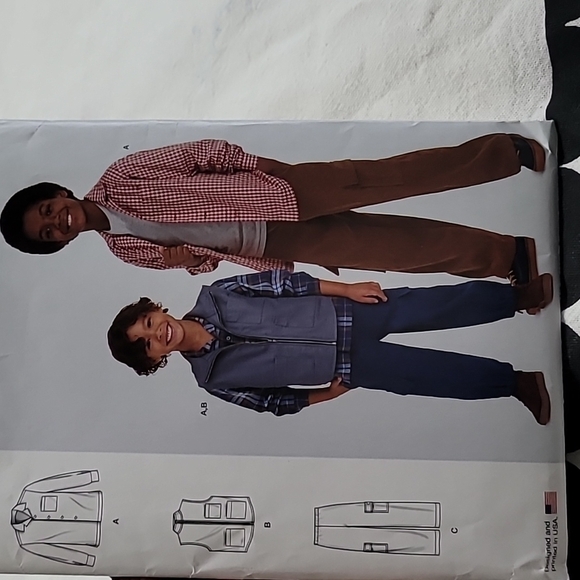 Simplicity Children's And Boy's Shirt,  Vest And Pull-On Pants - Picture 4 of 4